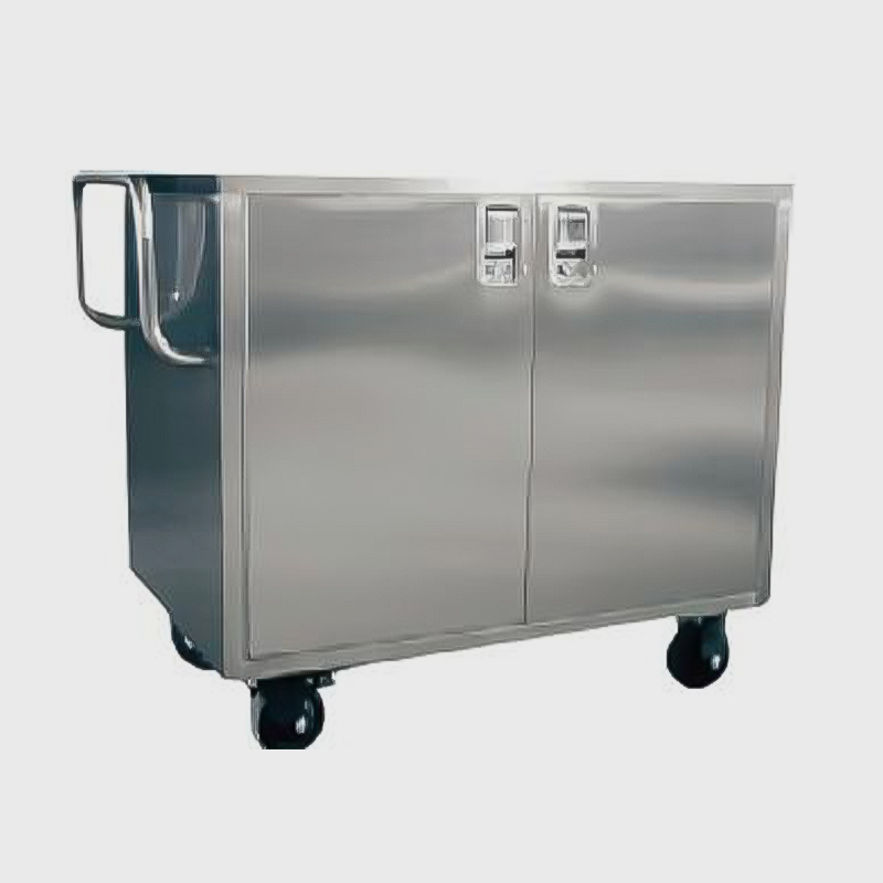 Hospital CSSD Medical Instrument Lukket Transfer Trolley